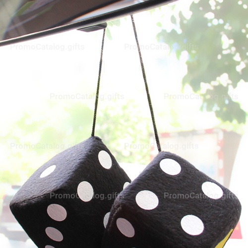Fuzzy Rear View Mirror Dice