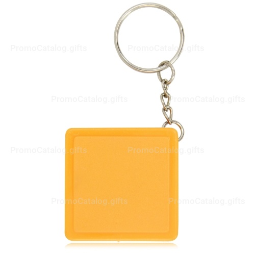 Square Measuring Tape Keychain