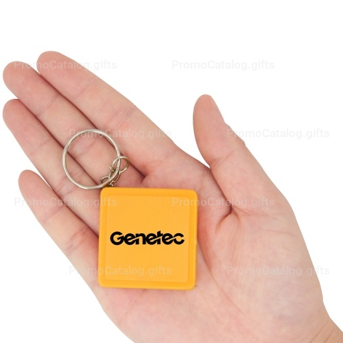 Square Measuring Tape Keychain
