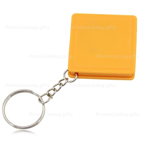 Square Measuring Tape Keychain