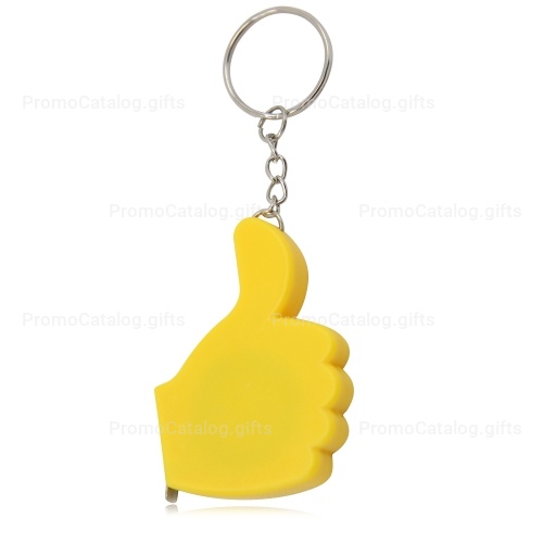 Thumbs Up Measuring Tape Key Ring