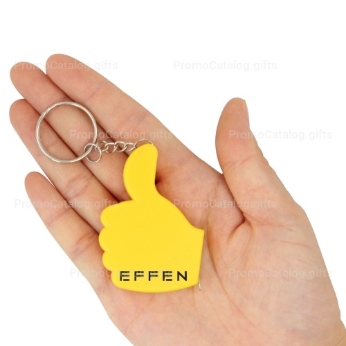 Thumbs Up Measuring Tape Key Ring