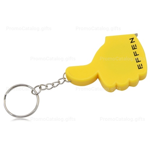 Thumbs Up Measuring Tape Key Ring