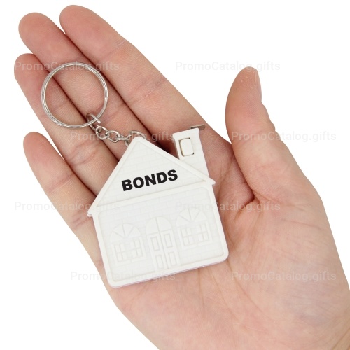 Funny House Measuring Tape Keychain