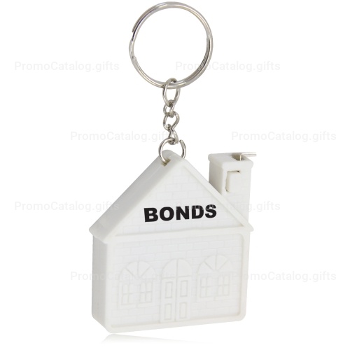Funny House Measuring Tape Keychain