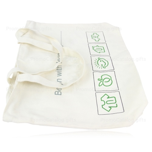 Zippered Closure Cotton Canvas Tote Bag