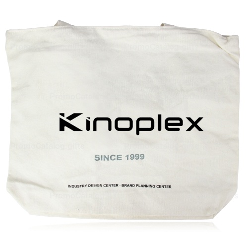 Zippered Closure Cotton Canvas Tote Bag