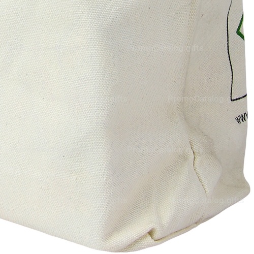 Zippered Closure Cotton Canvas Tote Bag