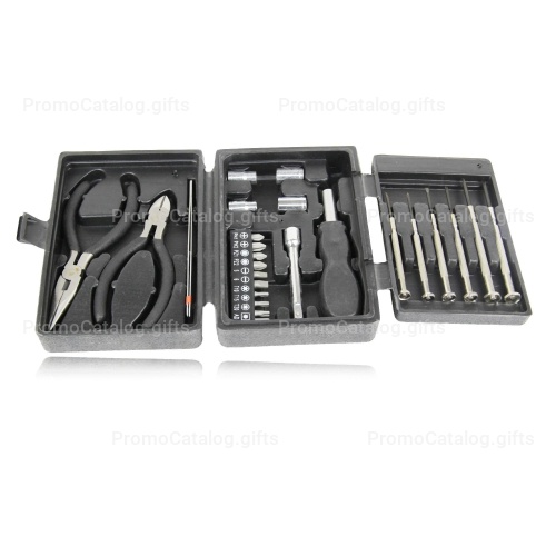 25-Piece Portable Deluxe Tool Kit