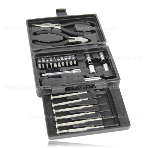 25-Piece Portable Deluxe Tool Kit