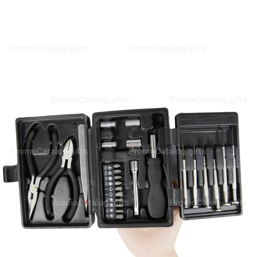 25-Piece Portable Deluxe Tool Kit