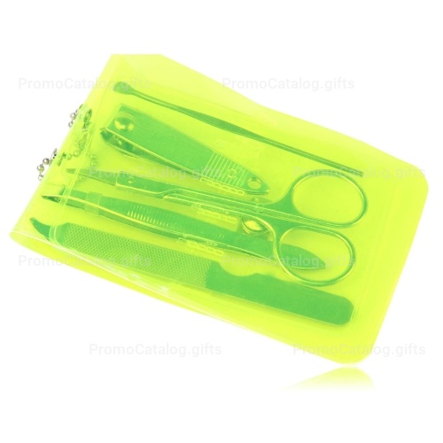 Manicure Set In Transparent Pouch