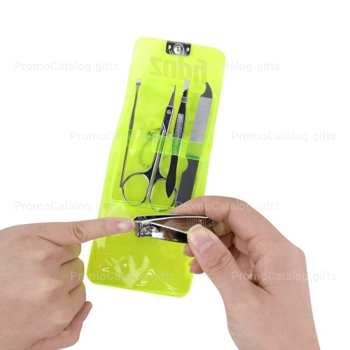 Manicure Set In Transparent Pouch