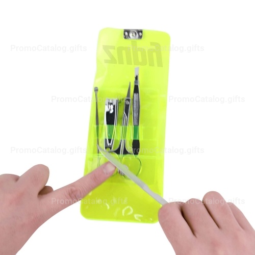 Manicure Set In Transparent Pouch