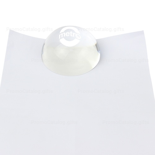 Crystal Hemisphere Paper Weight