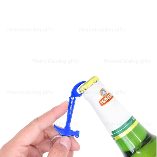 Aluminium Hammer Bottle Opener Keyring