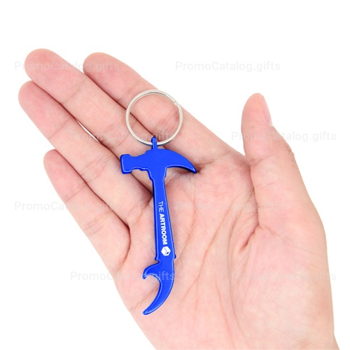 Aluminium Hammer Bottle Opener Keyring