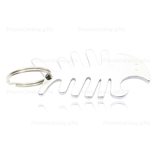 Fish Bone Bottle Opener Keychain