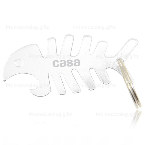 Fish Bone Bottle Opener Keychain