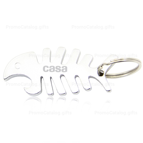 Fish Bone Bottle Opener Keychain