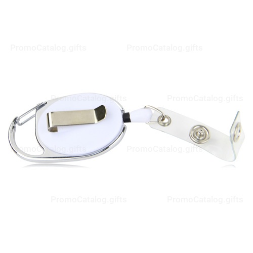 Carabiner Retractable Badge Holder With Clip