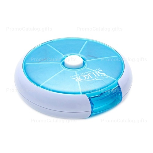 Round 7 Compartment Rotate Pill Box