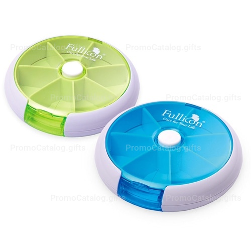 Round 7 Compartment Rotate Pill Box