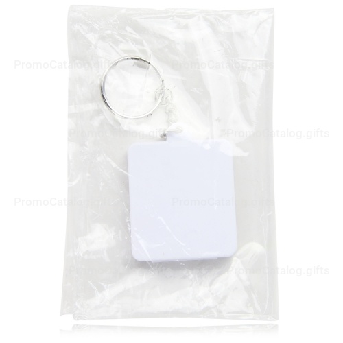 Square Shaped Pill Holder Keychain