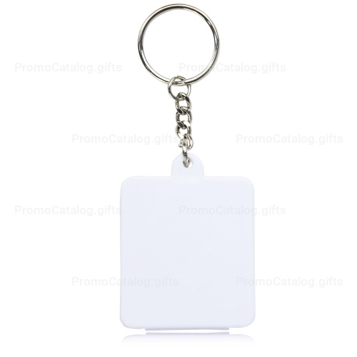 Square Shaped Pill Holder Keychain
