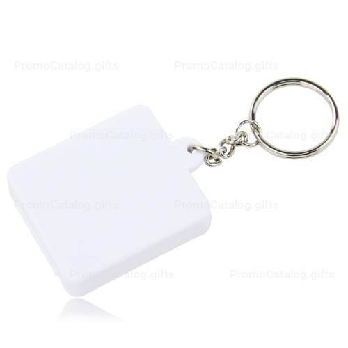 Square Shaped Pill Holder Keychain