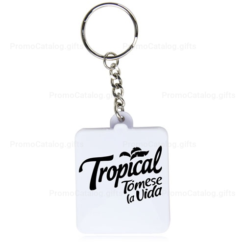 Square Shaped Pill Holder Keychain