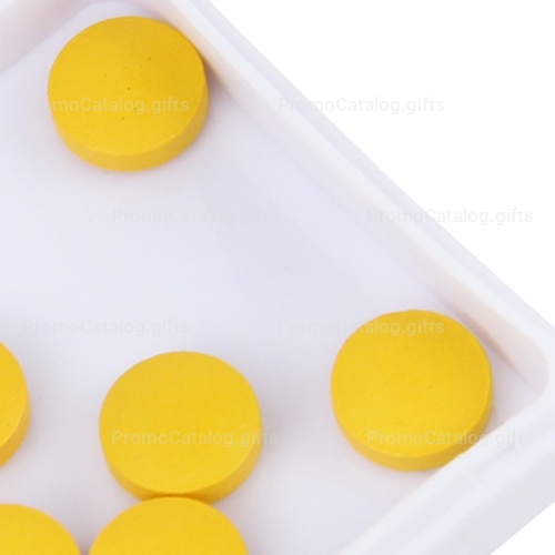Square Shaped Pill Holder Keychain
